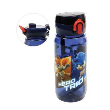 Sonic the Hedgehog Hero Trio plastic bottle with hook 600 ml