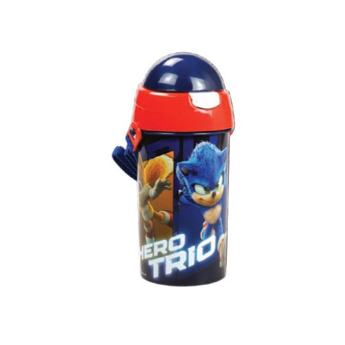 Sonic the Hedgehog Hero Trio water bottle, sports bottle 500 ml