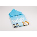 Bluey Sandcastle beach towel poncho 55x110 cm (Fast Dry)
