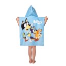Bluey Skate beach towel poncho 50x115cm