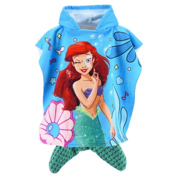 Disney Princess Ariel beach towel poncho 55x110 cm (Fast Dry)
