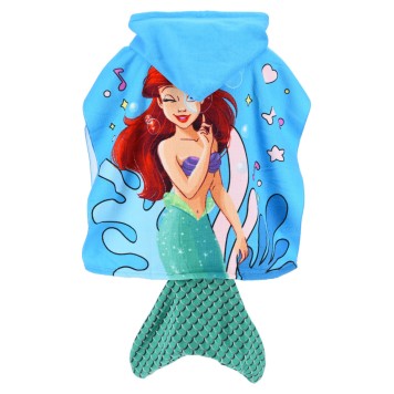 Disney Princess Ariel beach towel poncho 55x110 cm (Fast Dry)