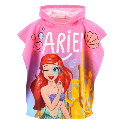 Disney Princess Ariel beach towel poncho 55x110 cm (Fast Dry)