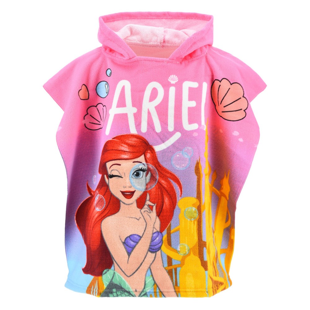 Disney Princess Ariel beach towel poncho 55x110 cm (Fast Dry)