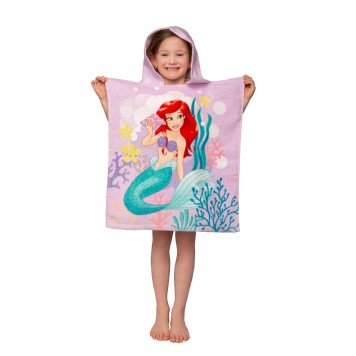 Disney Princess Ariel Pink towel poncho 50x115 cm
