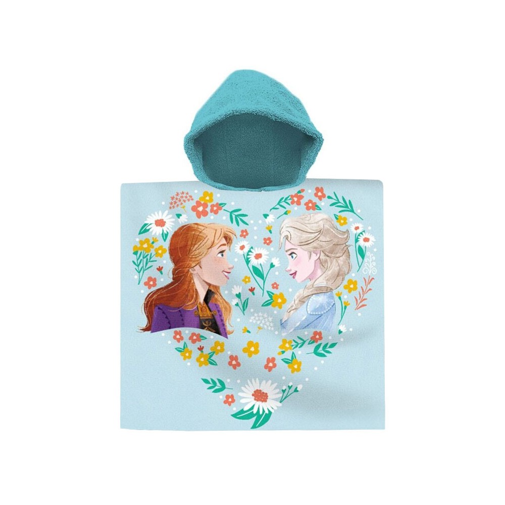 Disney Frozen Flower beach towel poncho 60x120 cm
