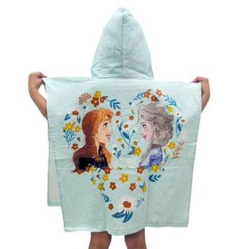 Disney Frozen Flower beach towel poncho 60x120 cm