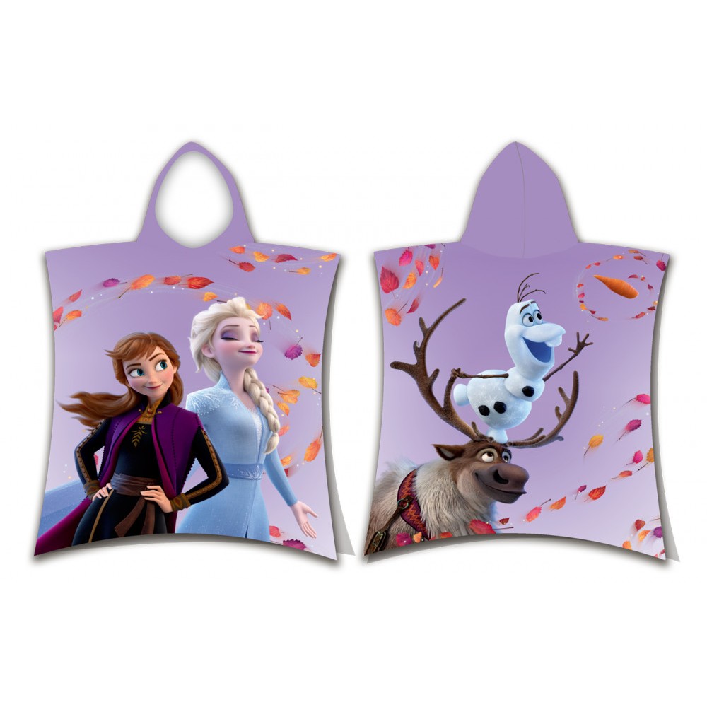 Disney Frozen Leaves beach towel poncho 50x115cm