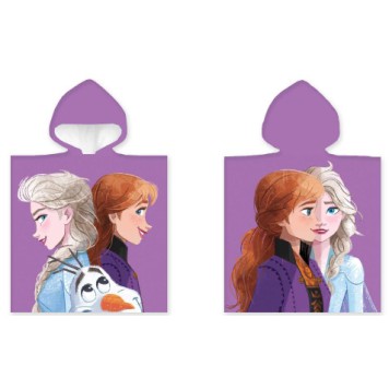 Disney Frozen Purple beach towel poncho 50x100 cm