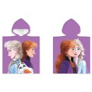 Disney Frozen Purple beach towel poncho 50x100 cm