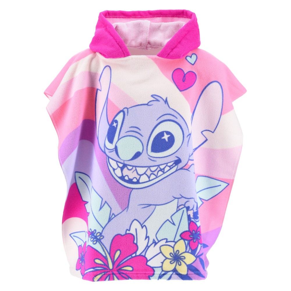 Disney Lilo and Stitch Angel beach towel poncho 55x110 cm (Fast Dry)