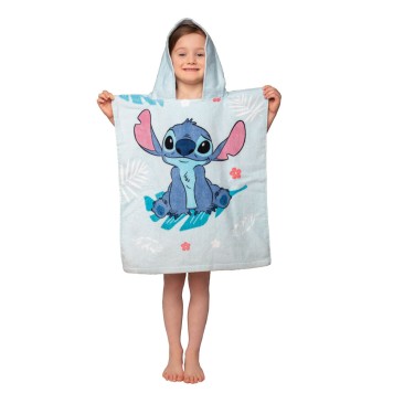 Disney Lilo and Stitch Blue beach towel poncho 50x115 cm