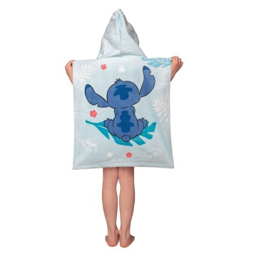 Disney Lilo and Stitch Blue beach towel poncho 50x115 cm