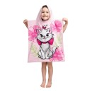 Disney Marie Pink Flower beach towel poncho 50x115cm
