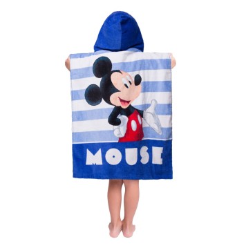 Disney Mickey  Stripe beach towel poncho 50x115cm