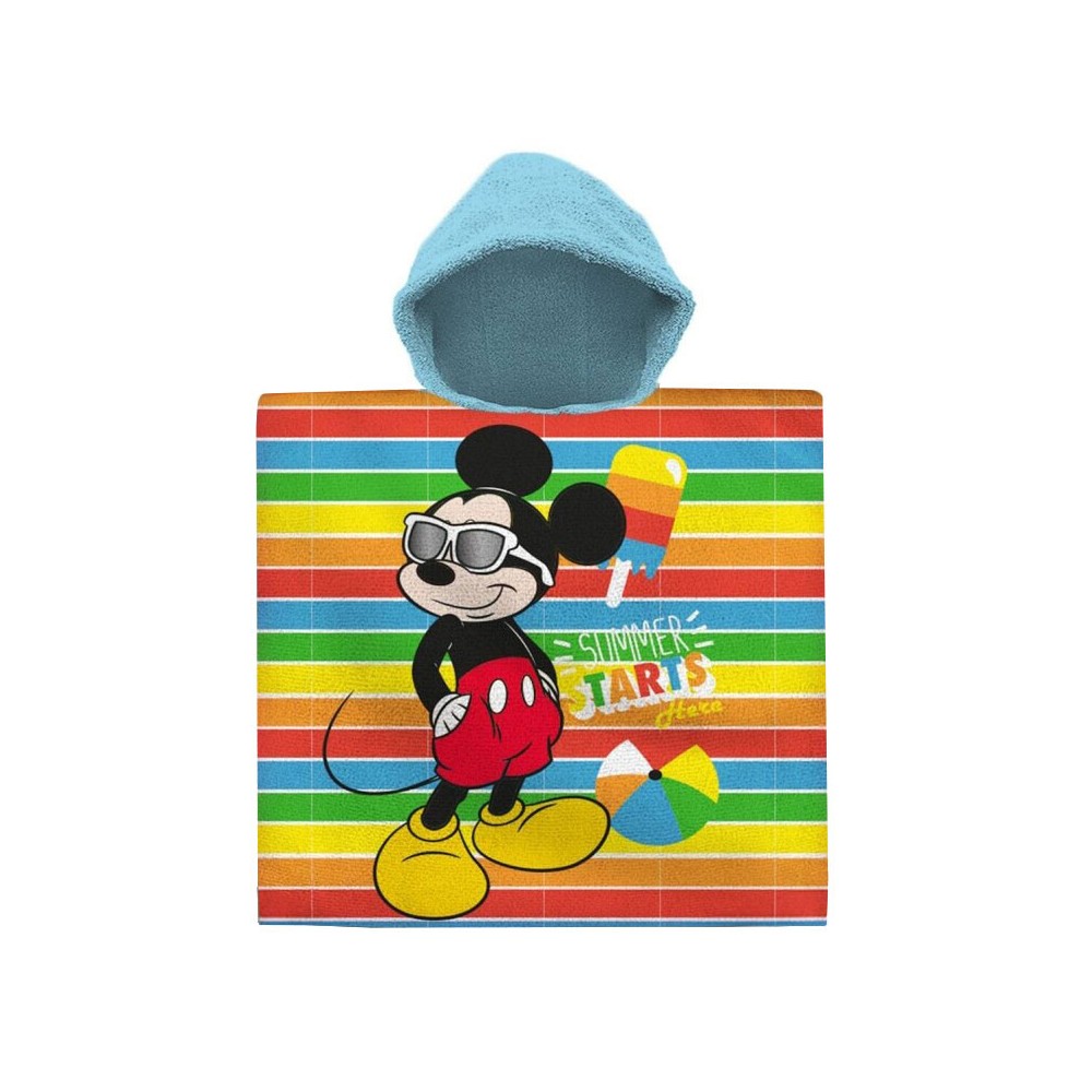 Disney Mickey  Summer beach towel poncho 60x120 cm