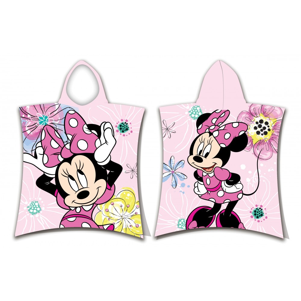 Disney Minnie  Bow beach towel poncho 50x115cm