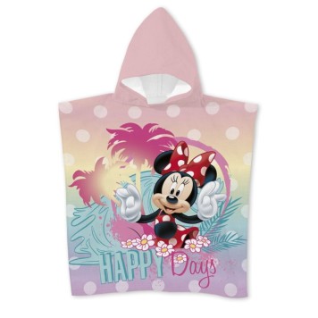 Disney Minnie Happy Days beach towel poncho 55x110 cm (Fast Dry)