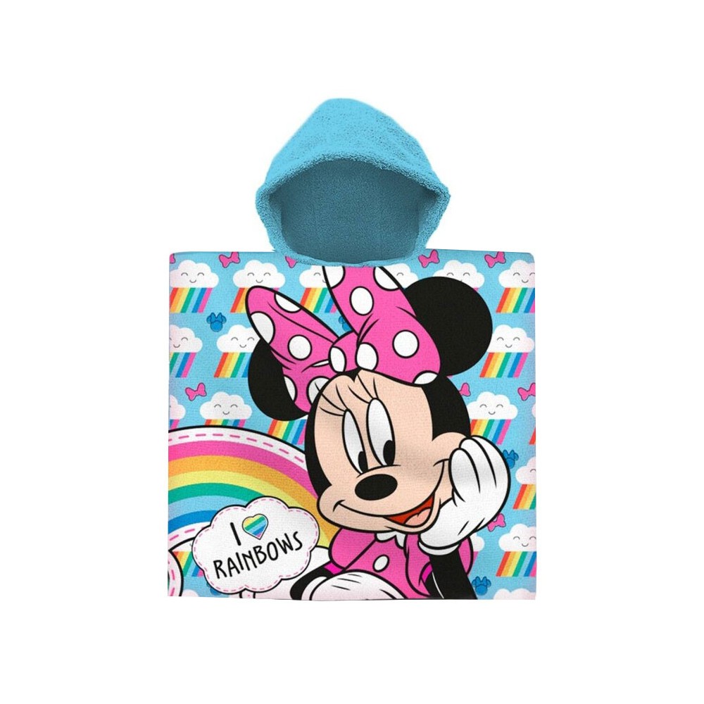 Disney Minnie  Rainbows beach towel poncho 60x120 cm