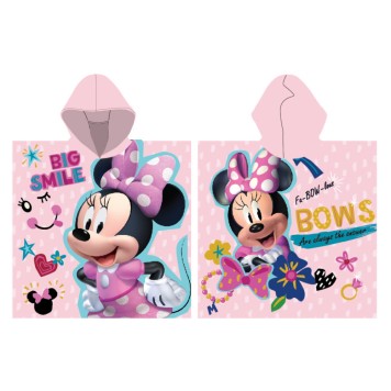 Disney Minnie  Smile beach towel poncho 55x110 cm (Fast Dry)