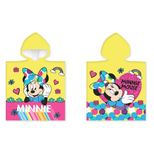 Disney Minnie  Yellow beach towel poncho 50x100 cm