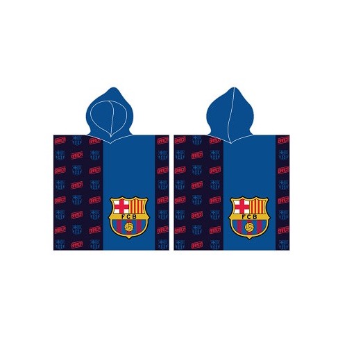 FC Barcelona Blue beach towel poncho 60x120 cm