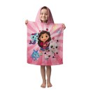 Gabby's Dollhouse Guitar beach towel poncho 50x115 cm