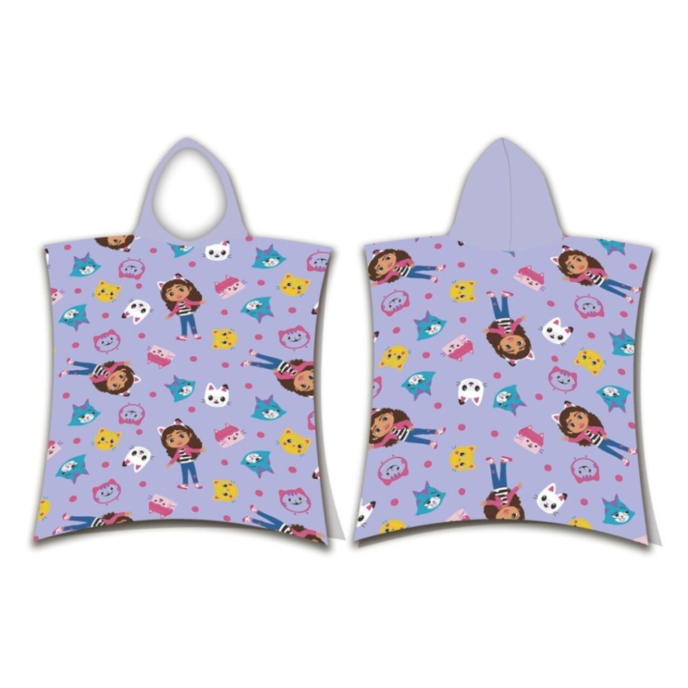 Gabby's Dollhouse Meowgical beach towel poncho 55x110 cm (Fast Dry)