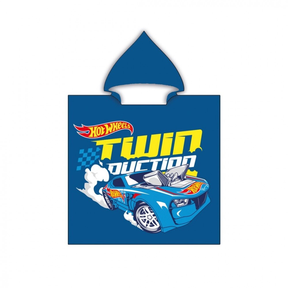 Hot Wheels beach towel poncho 55x110 cm
