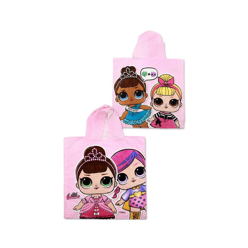 LOL Surprise beach towel poncho 50*115 cm
