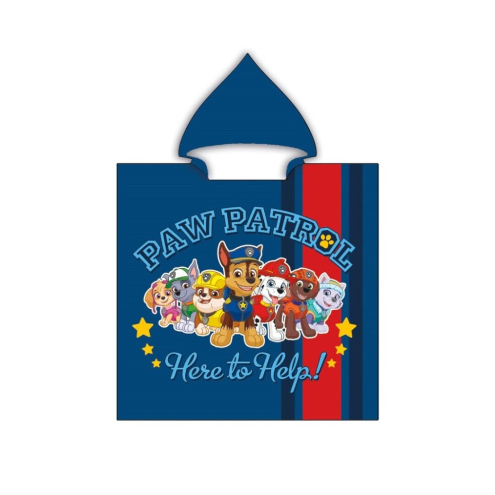 Paw Patrol Here to Help Beach Towel Poncho 55x110 cm (Fast Dry)