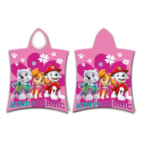 Paw Patrol Heroic beach towel poncho 50x115cm