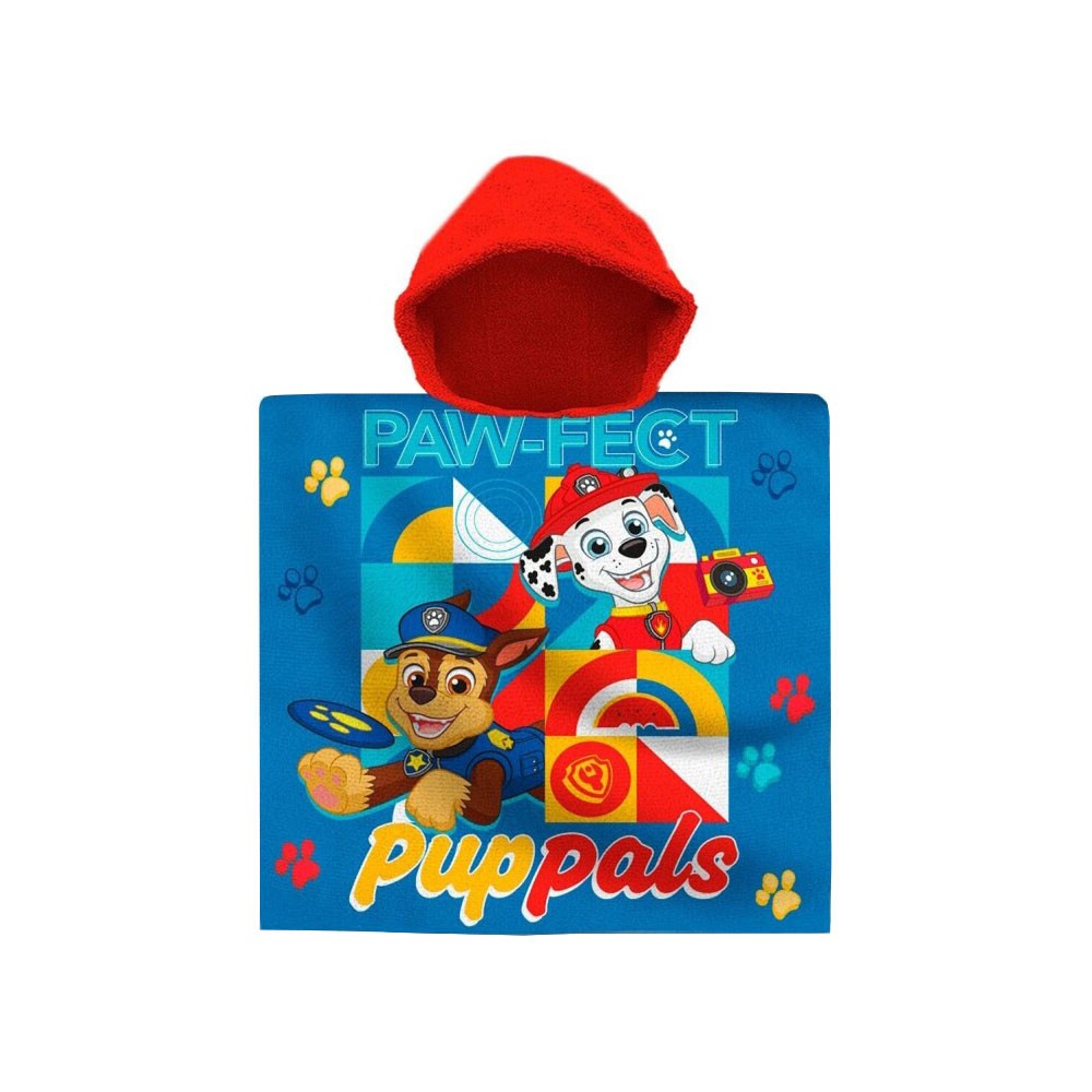 Paw Patrol Paw-fect beach towel poncho 60x120 cm