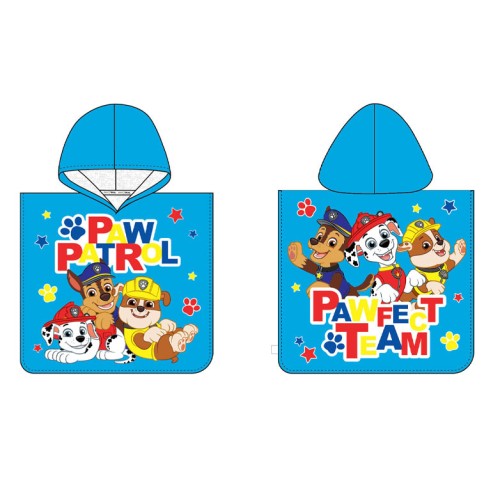 Paw Patrol Pawfect Team beach towel poncho 50x115 cm