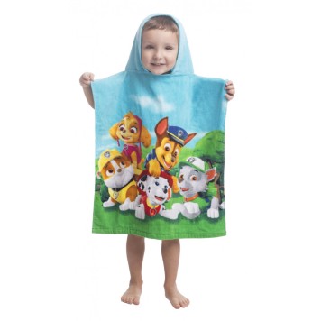Paw Patrol Team beach towel poncho 50x115cm