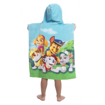 Paw Patrol Team beach towel poncho 50x115cm
