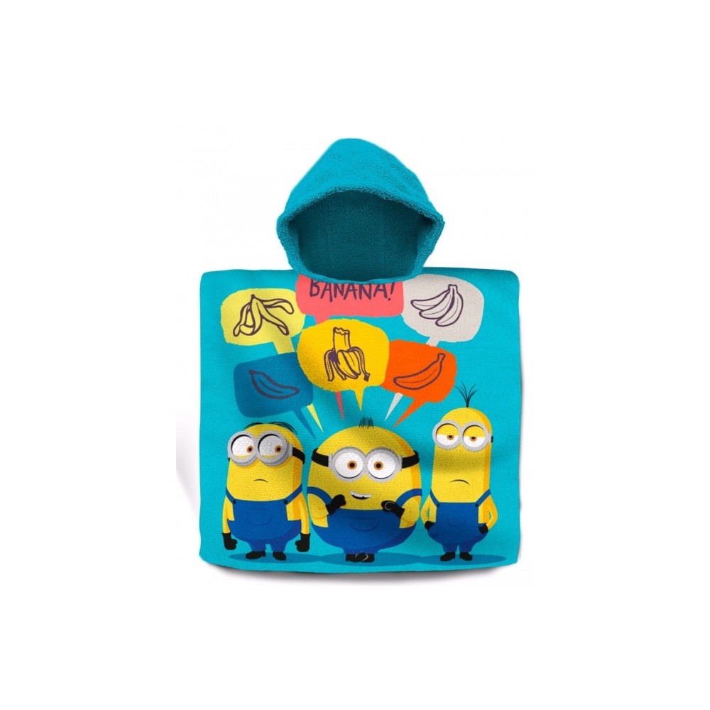 Minions Banana Beach Towel Poncho 60x120 cm
