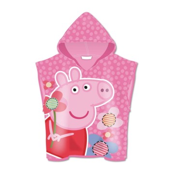 Peppa Pig Flower beach towel poncho 55x110cm (fast dry)