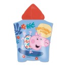 Peppa Pig Skateboard beach towel poncho 55x110cm (fast dry)