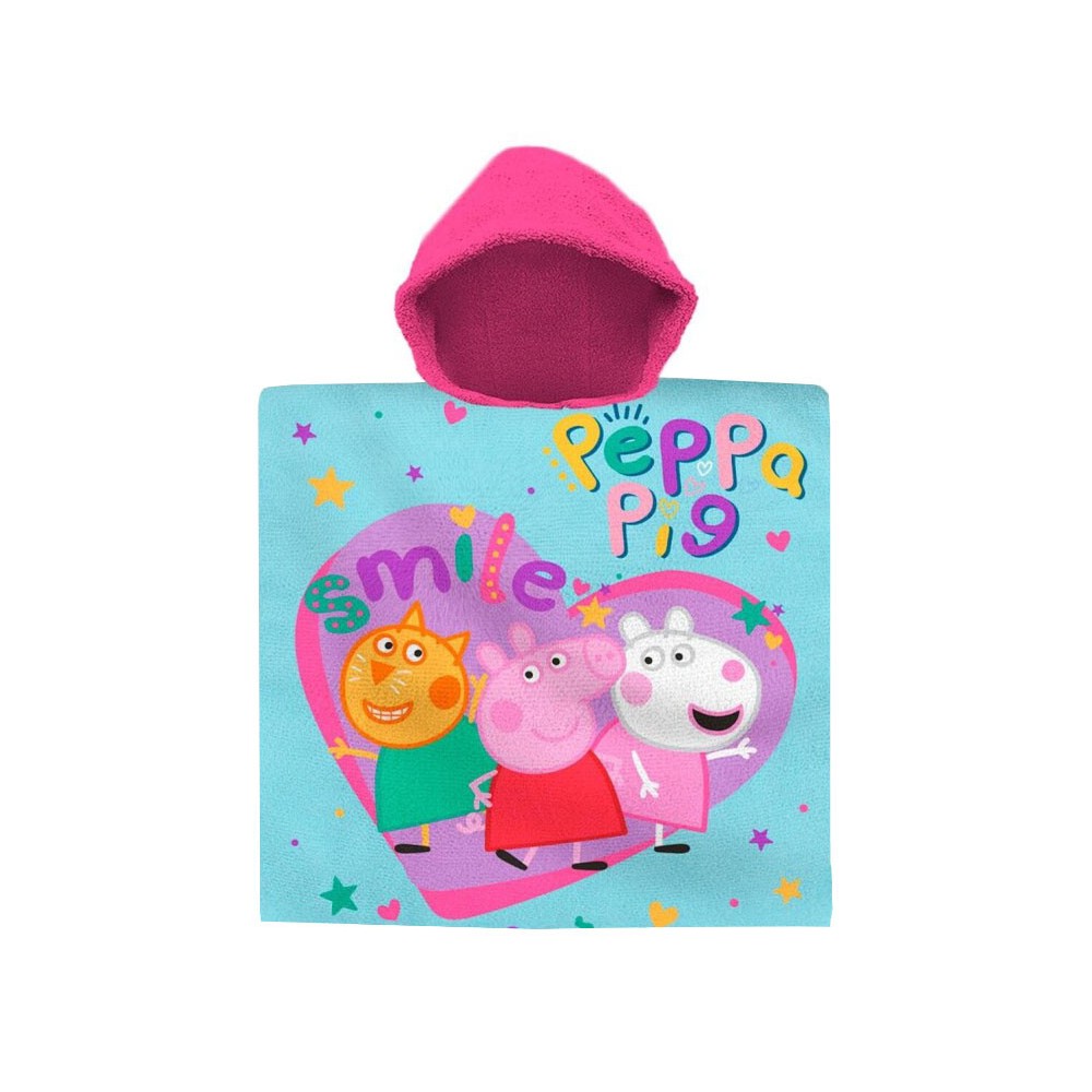 Peppa Pig Flower Smile beach towel poncho 60x120 cm