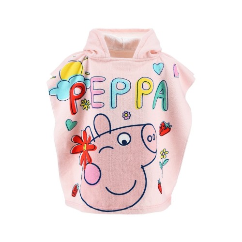 Peppa Pig beach towel poncho 55x110 cm (Fast Dry)
