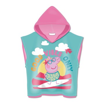 Peppa Pig Sunshine beach towel poncho 55x110cm (fast dry)
