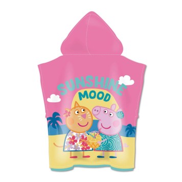 Peppa Pig Sunshine beach towel poncho 55x110cm (fast dry)