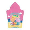 Peppa Pig Sunshine beach towel poncho 55x110cm (fast dry)