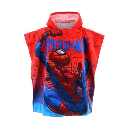 Spiderman beach towel poncho 55x110 cm