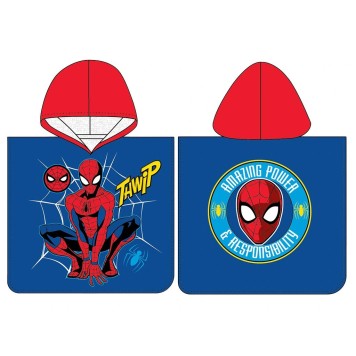 Spiderman Responsibility beach towel poncho 50x115 cm