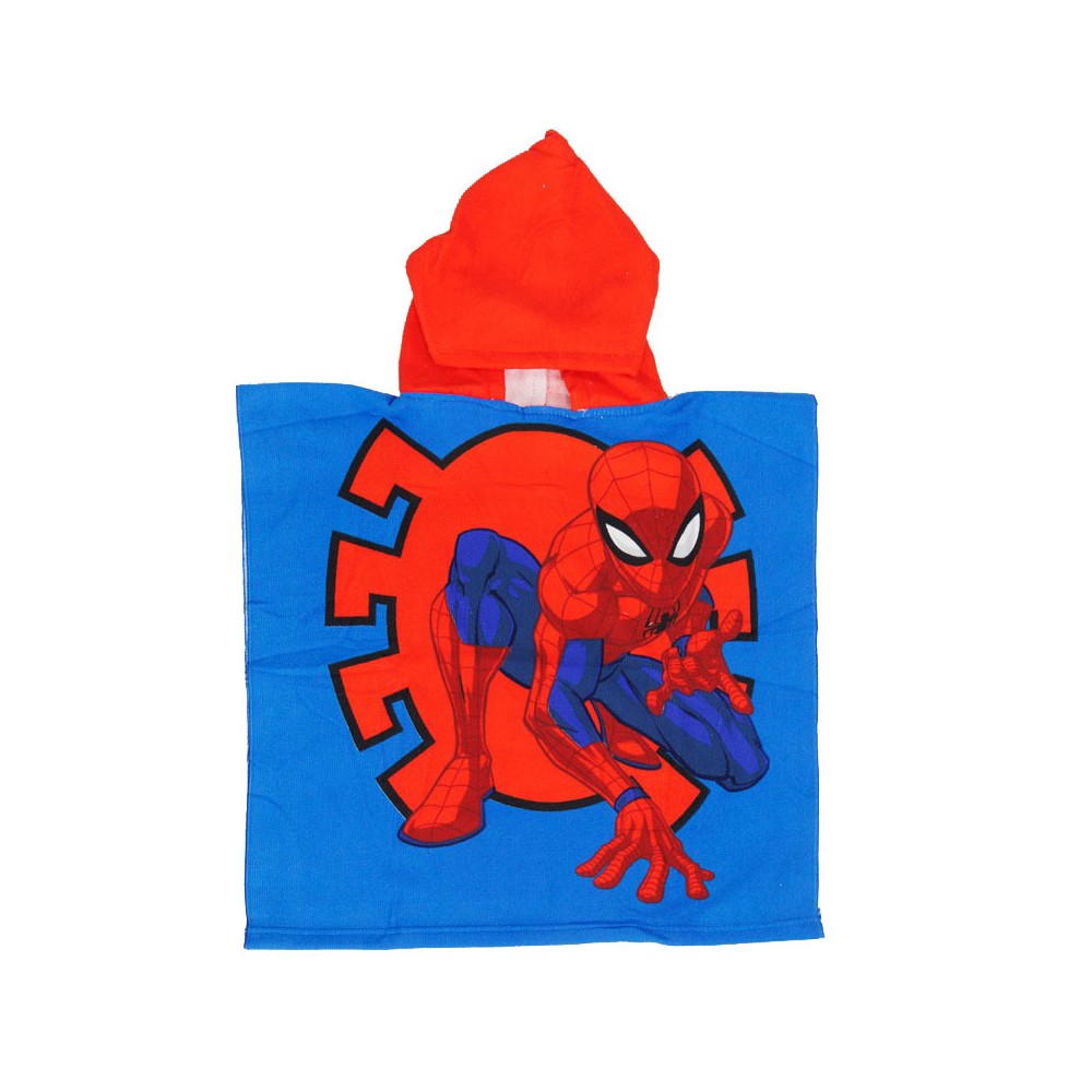 Spiderman beach towel poncho 55x110 cm (Fast Dry)