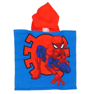 Spiderman beach towel poncho 55x110 cm (Fast Dry)