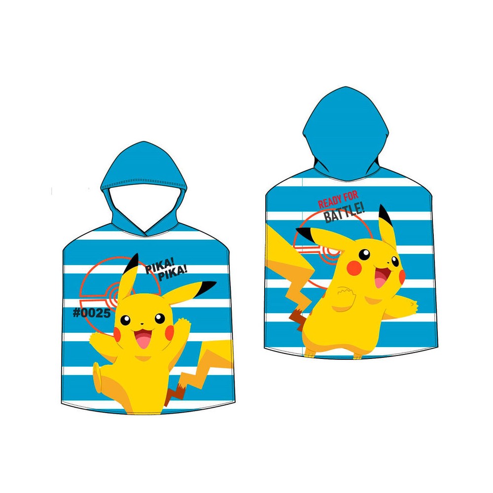 Pokémon Battle beach towel poncho 55x110 cm (Fast Dry)
