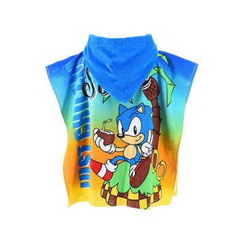 Sonic the Hedgehog beach towel poncho 55x110 cm
